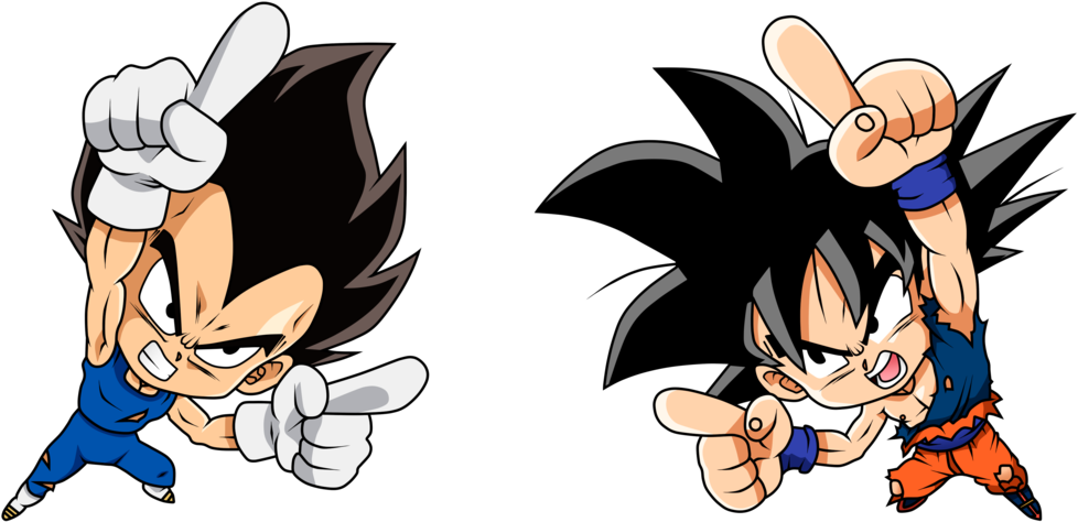 Goku And Vegeta Png - Dragon Ball Super Png (1024x532), Png Download