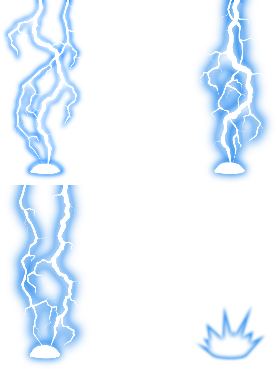 Download Animation Sprite Electric Blue Lightning Game Lightning