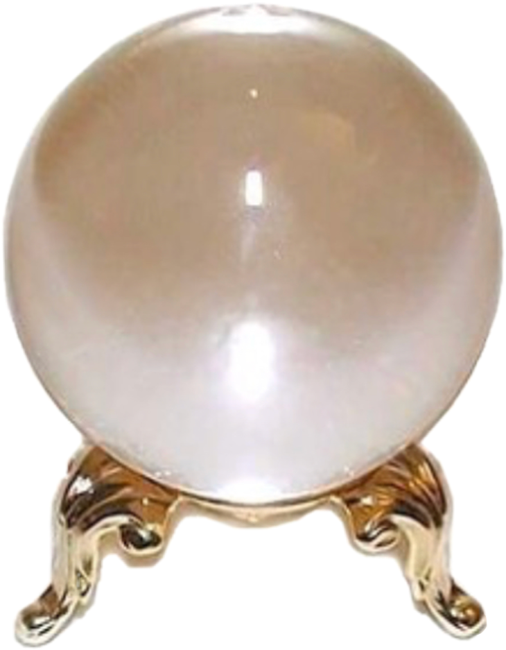 Report Abuse - Clear 50mm Crystal Ball (730x937), Png Download