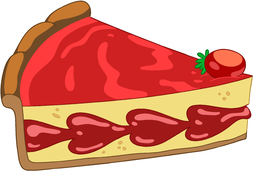 Tart Clipart Strawberry Pie - Adventure Time Food Png (877x599), Png Download