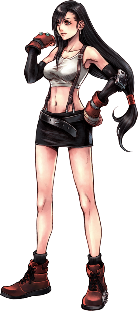 The Cloud Strife And Tifa Lockhart Workout - Tifa Lockhart Ff7 (454x1024), Png Download