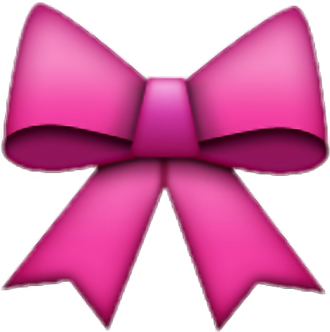 Emoji Bow (468x470), Png Download