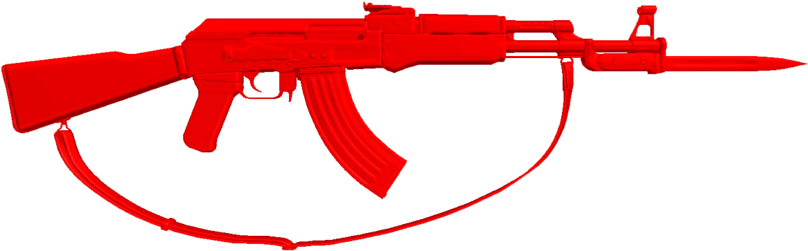 Weapons Guns Ilovesalem - Airsoft Ak 47 Black (1280x452), Png Download