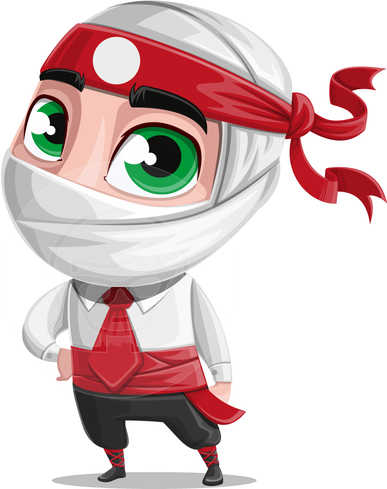 Yoshiro The Little Business Ninja - Business Ninja Inc (957x1060), Png Download