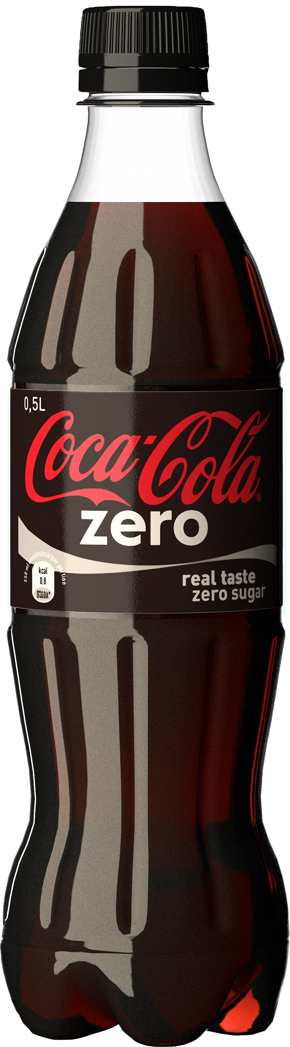 Coca Cola Zero Bottle Png Image - Coca Cola 0 Png (966x3488), Png Download