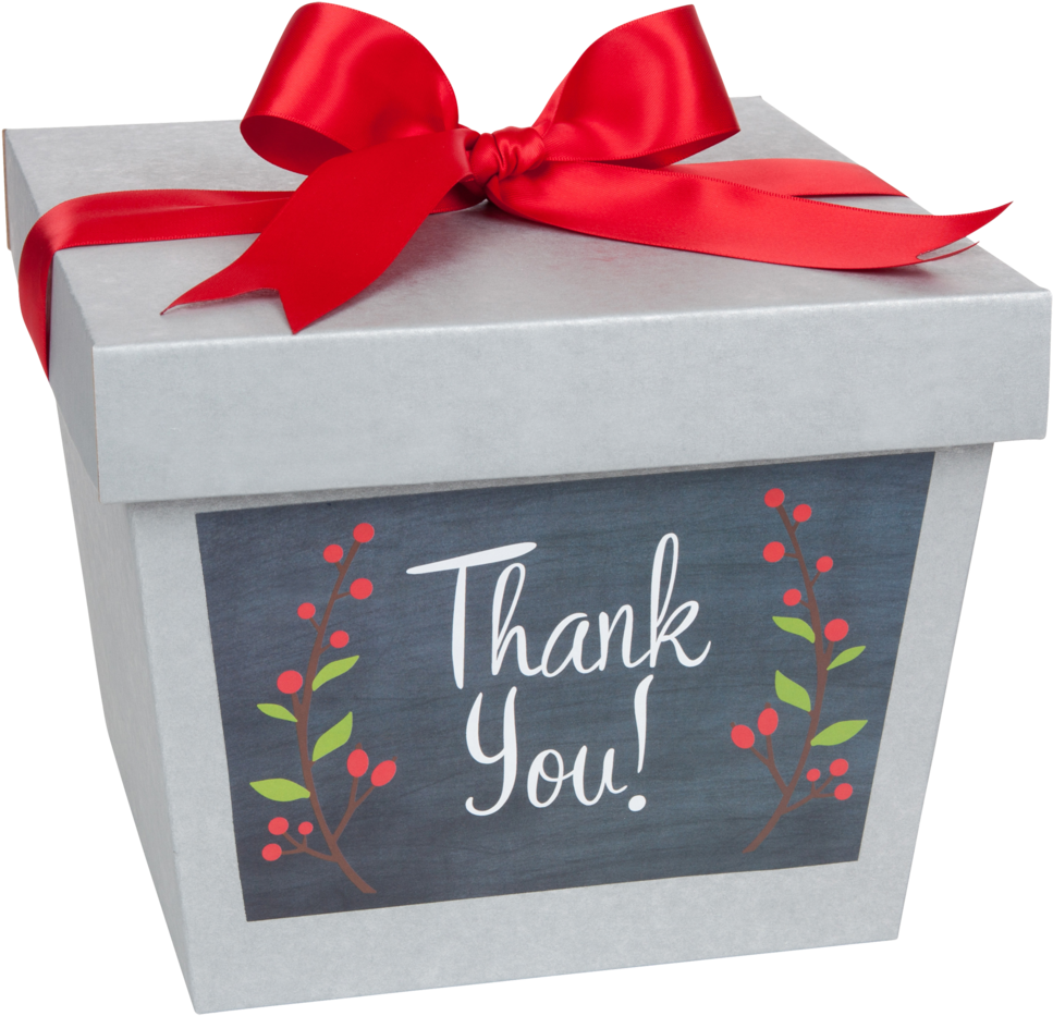 Thank You Ribbon Box - Ribbon Box (1000x1000), Png Download