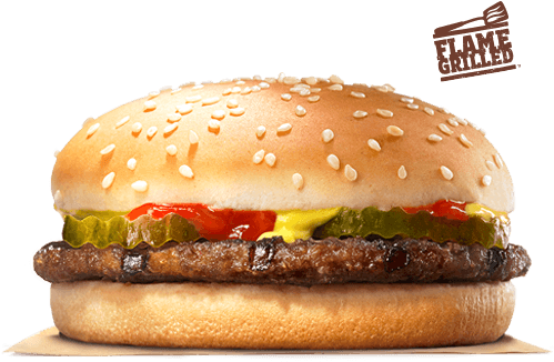 Hamburger - Burger King Hamburger (500x540), Png Download