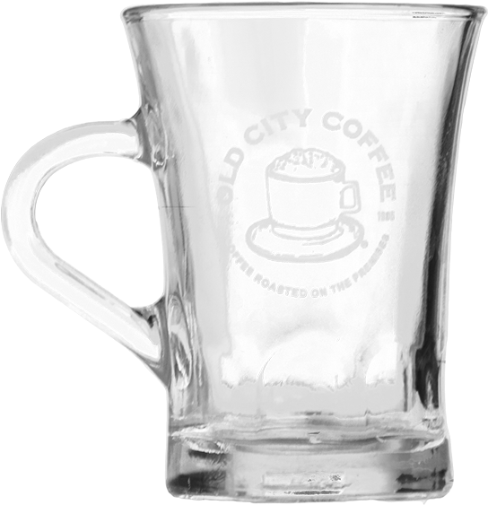 Old City Coffee Duralex Etched Glass Mug - Old City (700x700), Png Download