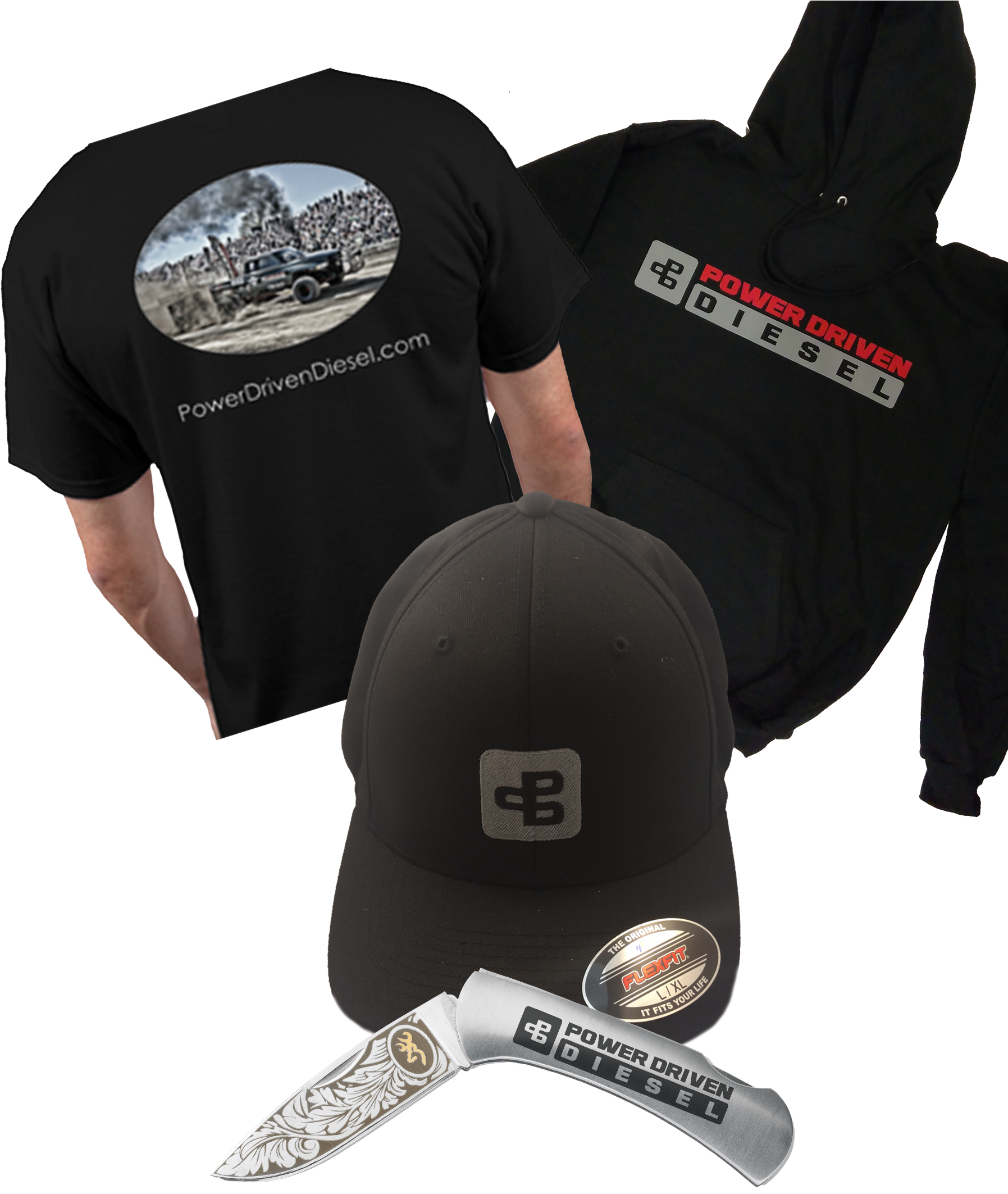 Power Driven Diesel Beanie - Hunting Knife (1794x2160), Png Download