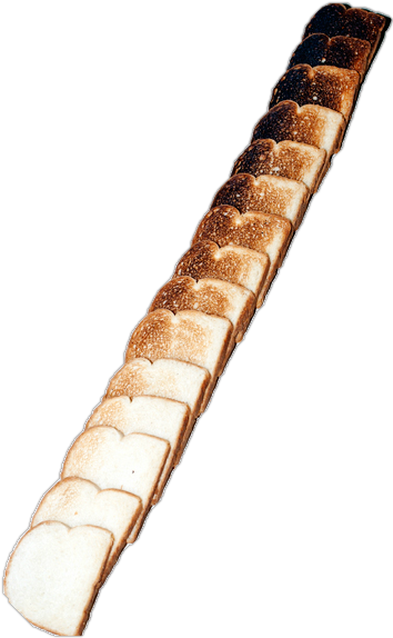 Cool Png Transparent - Toast Done On One Side (354x574), Png Download