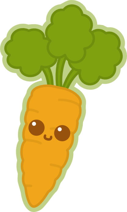 Carrot Transparent Kawaii - Carrot (416x693), Png Download