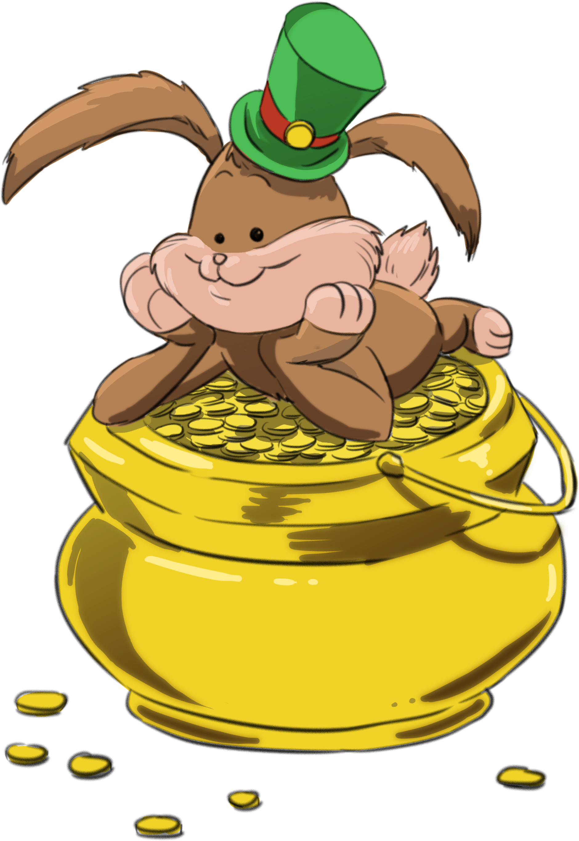 St Patrick's Day Stuffed Bunny Pot O Gold - The Simpsons: Tapped Out (1971x2800), Png Download