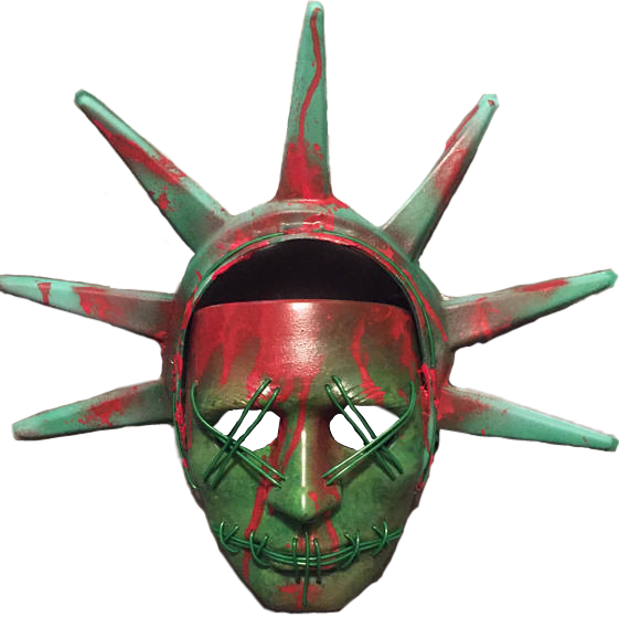 Share This Image - Lady Liberty Purge Masks. Complete And Ready (561x559), Png Download