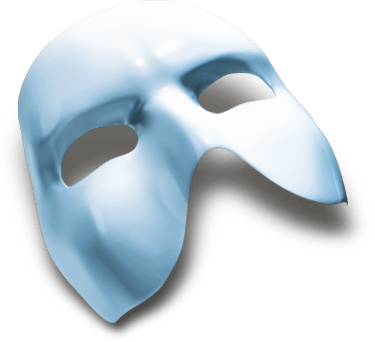 The Phantom Of The Opera Mask Musical Png - Phantom Of The Opera Png (375x342), Png Download