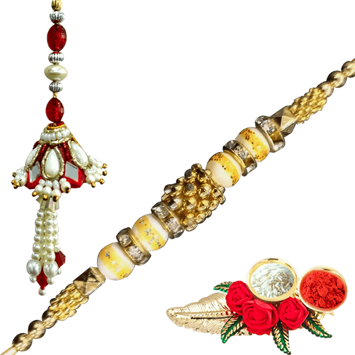 Handmade Designer Exclusive Bhaiya - Bhabhi Rakhadi Png (700x700), Png Download