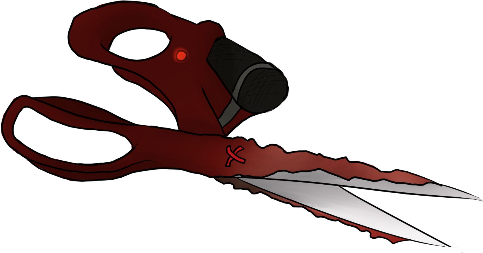 Rei's Scissors - Scissors (1800x1019), Png Download