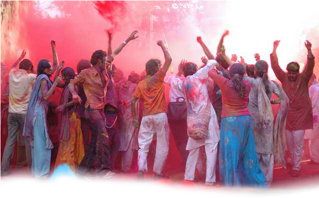 Happy Holi Background Png - Holi Festival (640x480), Png Download