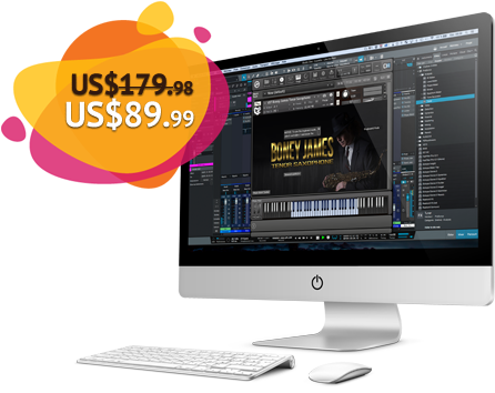 Mockup Vst Boney James Tenor Saxophone Kontakt 5 Library - Saxophone (539x364), Png Download