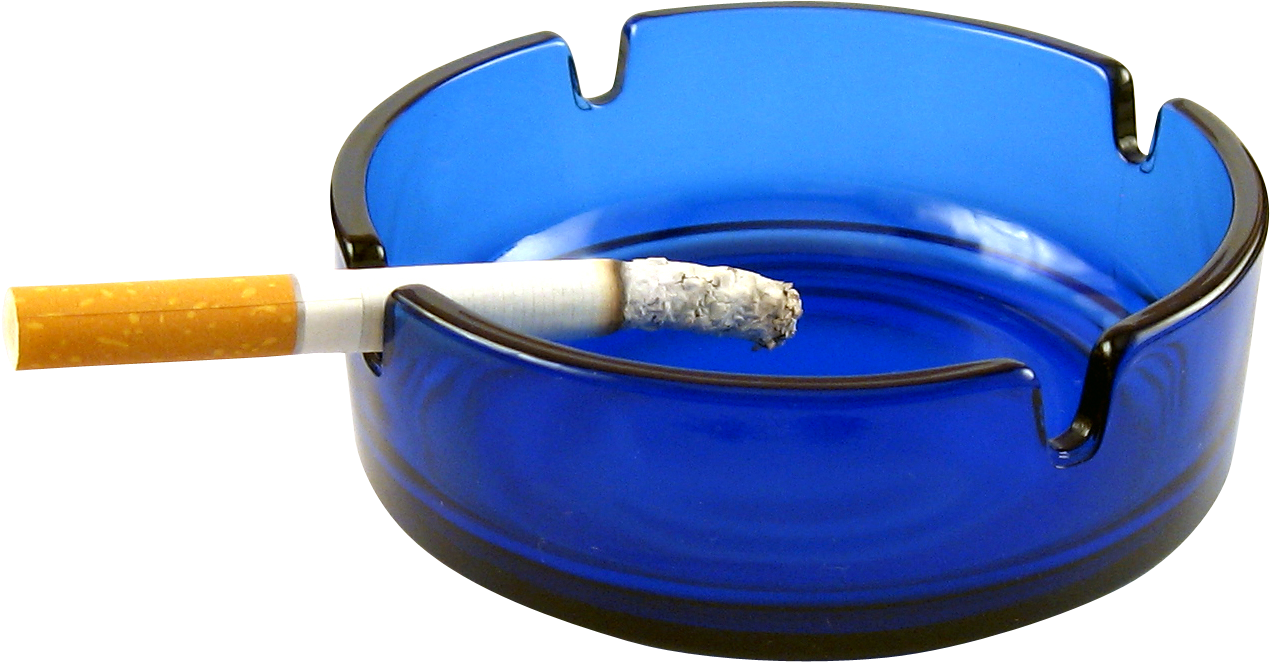 Cigarette Smoking Ashtray Png Transparent Image - Cigarette In Ashtray Png (1414x828), Png Download