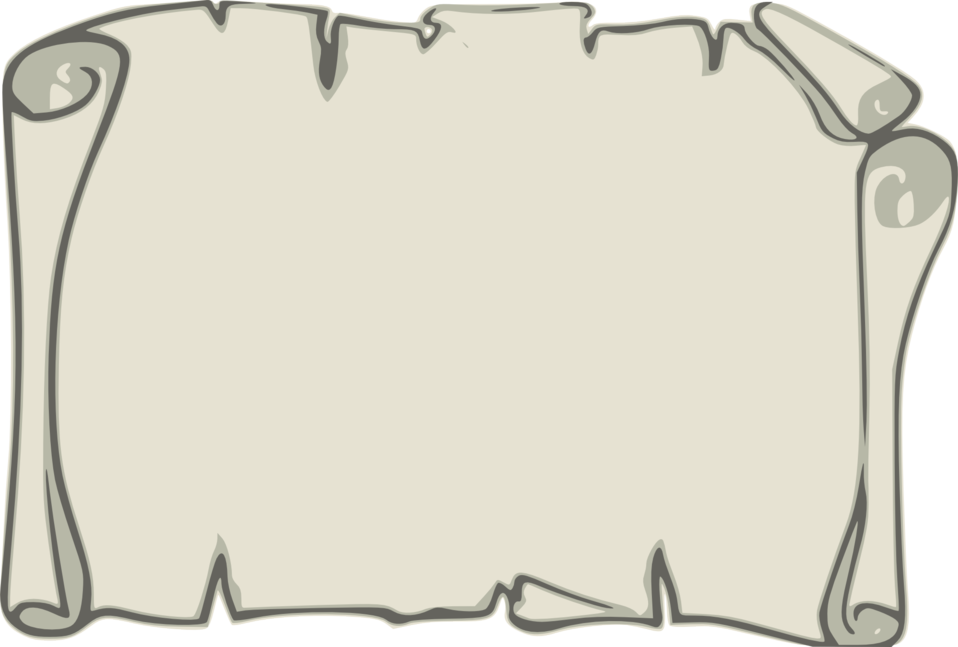 Pirate Scroll Clip Art (600x368), Png Download