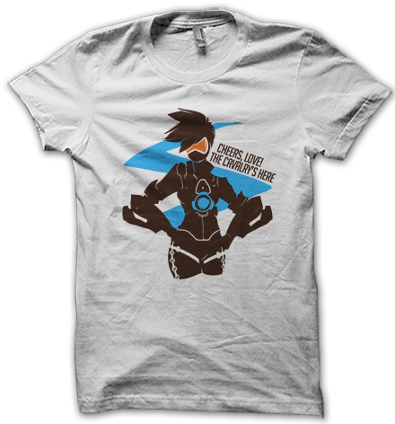 The Tracer Inspired Overwatch T Shirt Is Here - Mockup (440x478), Png Download