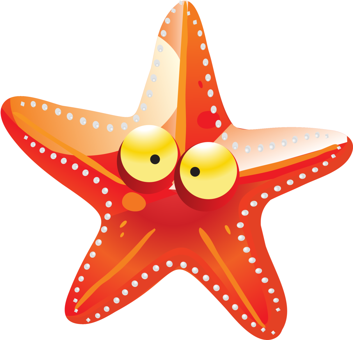 Cartoon Orange Transprent Png Banner Royalty Free Download - Estrela Do Mar Cute (1500x1230), Png Download