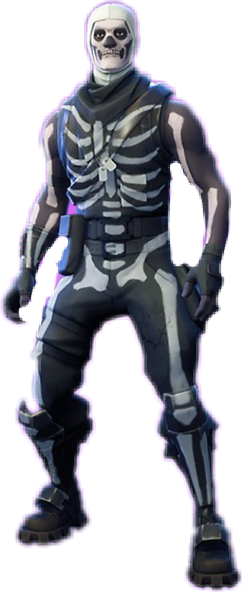 Skull Trooper Fortnite Skin - Fortnite Skins Skull Trooper (480x1174), Png Download