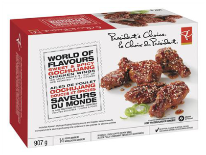 Pc® Wof Sweet & Spicy Gochujang Chicken Wings - Ailes De Poulet Choix Du Président (420x420), Png Download