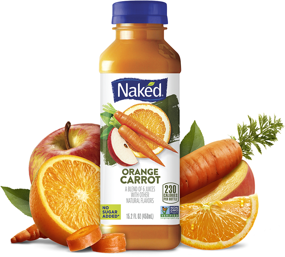 Naked Juice Orange Carrot Png Ginger Carrot Juice Brands (1063x1000), Png Download