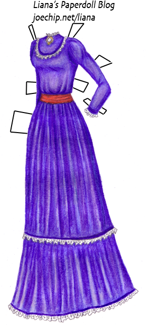 Click For Larger Version - Gown (289x658), Png Download