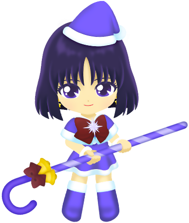 Sailor Moon Hintergrund Titled Sailor Saturn - Sailor Saturn (388x471), Png Download