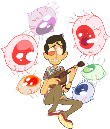 A Drawing Of Tyler Joseph Inspired By Glowing Eyes - Cartoon (500x500), Png Download