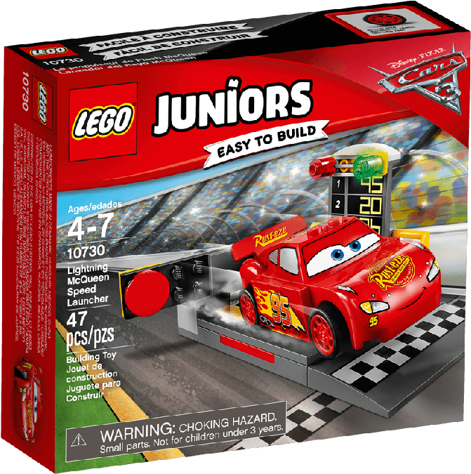 Juniors / Cars 3 Lightning Mcqueen Speed Launcher - Lego 10730 - Lightning Mcqueen Speed Launcher (1200x1200), Png Download