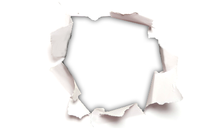Crack Png - Torn Paper Hole Png (450x276), Png Download