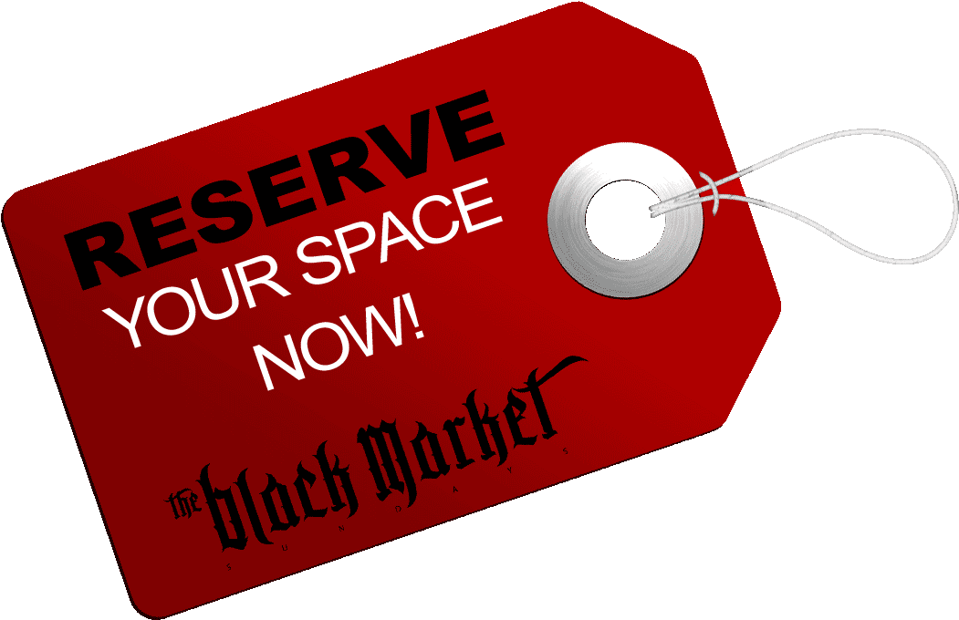 Red Price Tag Png Download - Black Market (1089x713), Png Download