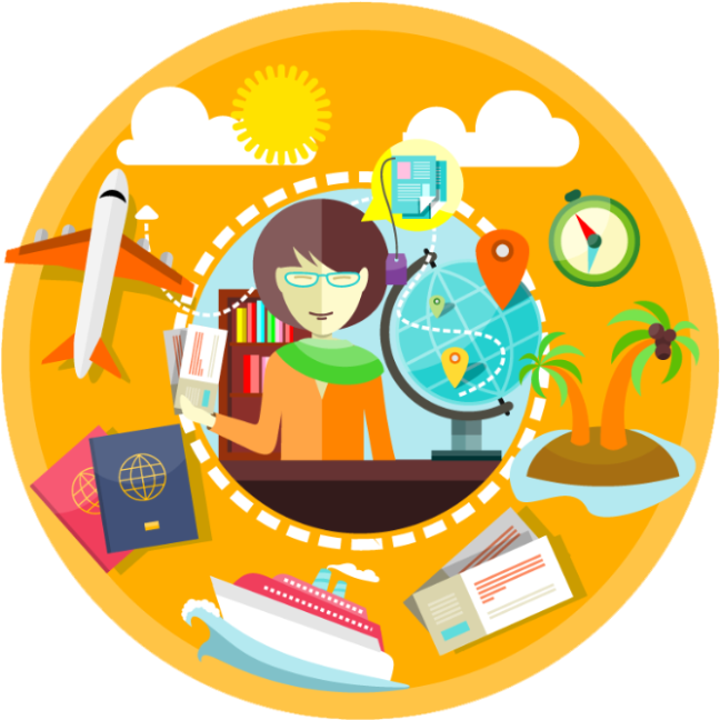 Which Category Does Thumbtack Help - Métier Agente De Voyage (1080x1076), Png Download