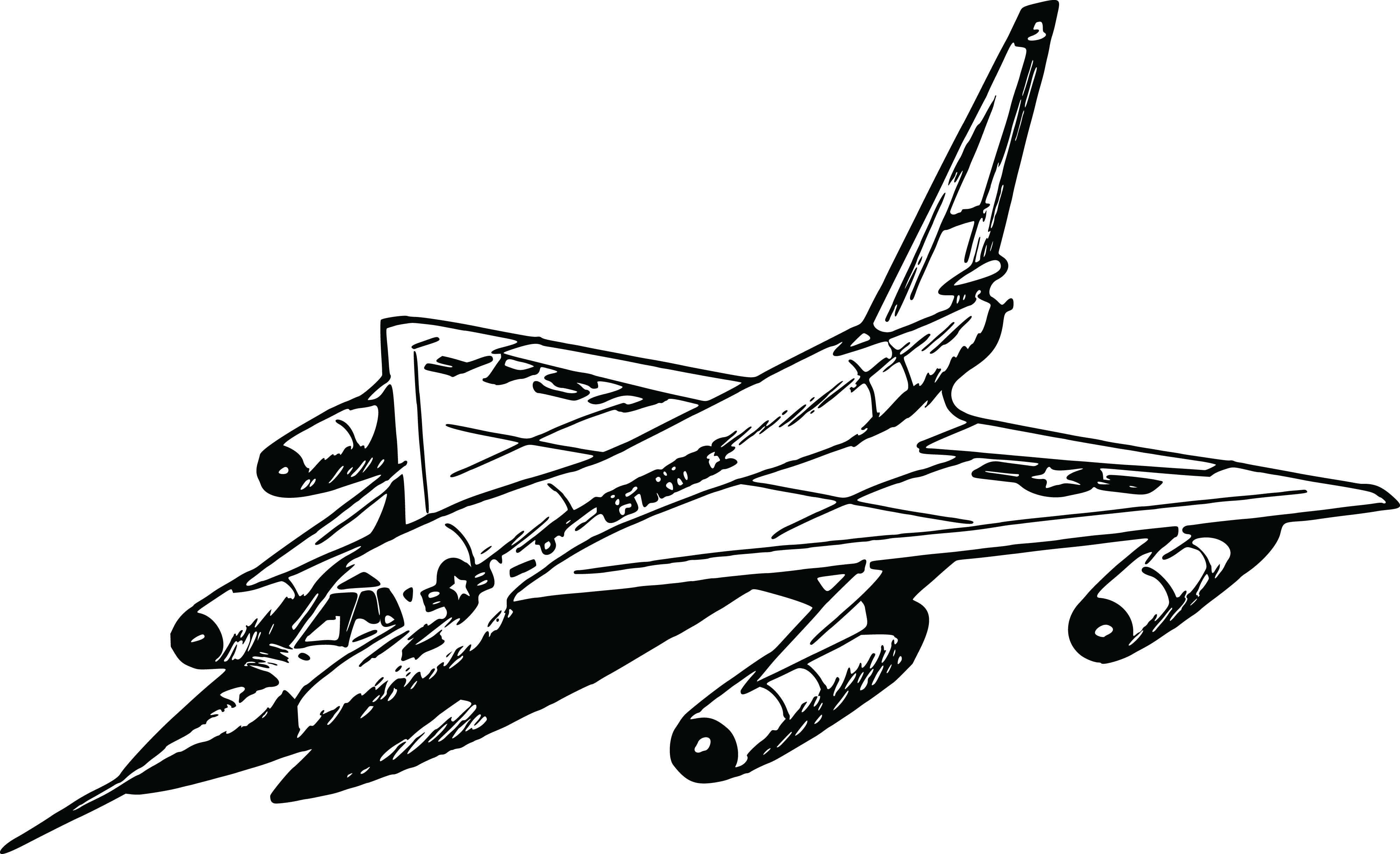 , , - Jet Plane Colouring Pages (4000x2441), Png Download