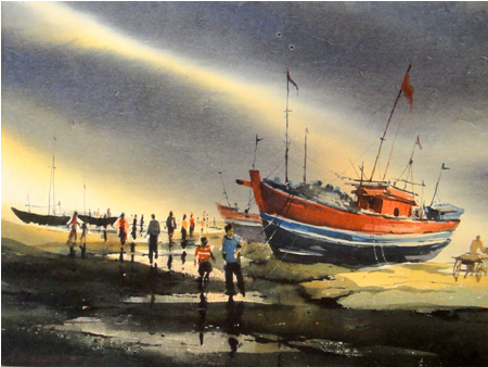 Item Details - Watercolor Painting (450x450), Png Download