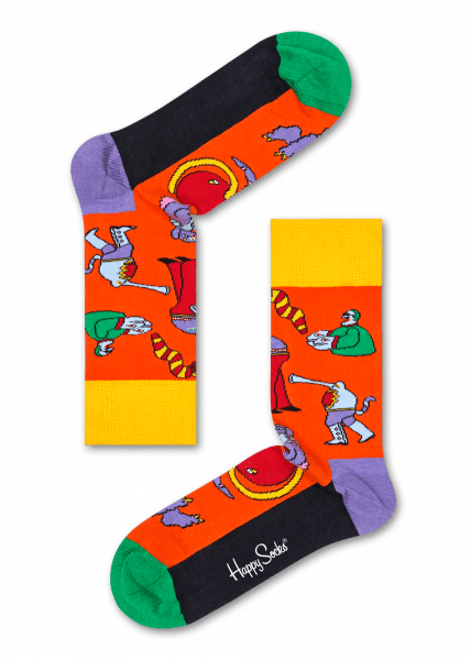 Monsters Beatles Happy Socks (427x600), Png Download
