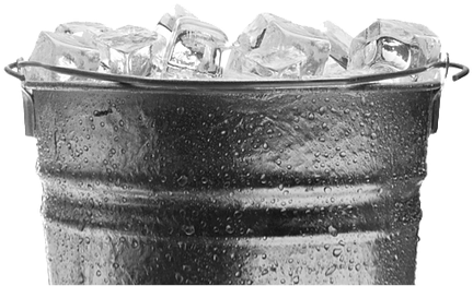 Ice Bucket Png Transparent Image - Transparent Bucket With Ice (600x300), Png Download