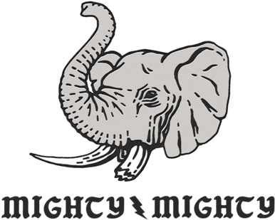 Mighty Mighty Lockup White Tusk - Indian Elephant (500x340), Png Download