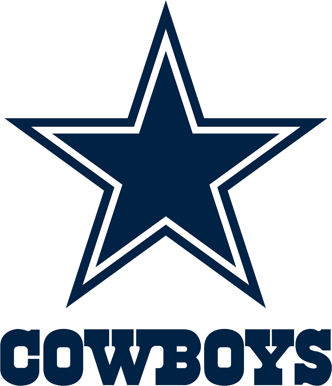 Dallas Cowboys Png - Dallas Cowboys Logo Black And White (1200x1500), Png Download