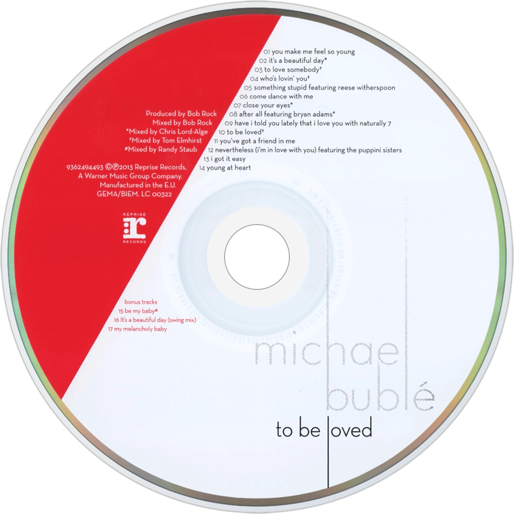 Michael Bublé To Be Loved Cd Disc Image - Michael Buble To Be Loved Deluxe Edition (1000x1000), Png Download