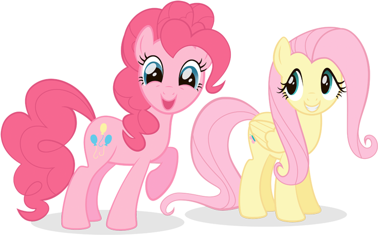 Andrea Libman's Ice Bucket Challenge, Complete With - Mlp Fluttershy And Pinkie Pie (750x460), Png Download