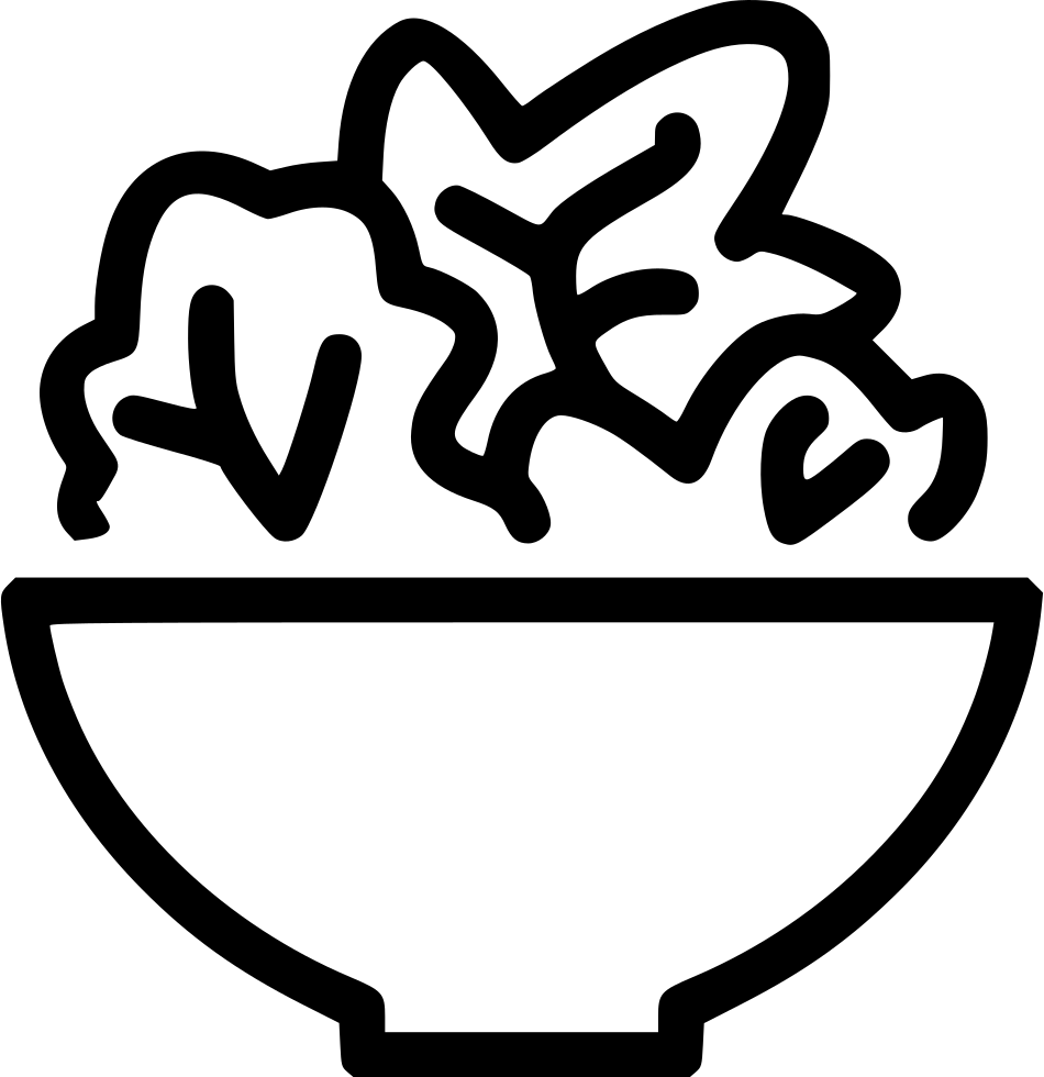 Salad Bowl - - Icon Salad (950x980), Png Download