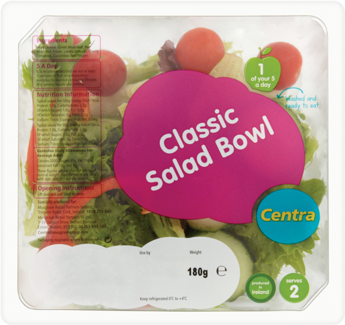 Centra Classic Salad Bowl 180g - Salad (800x800), Png Download