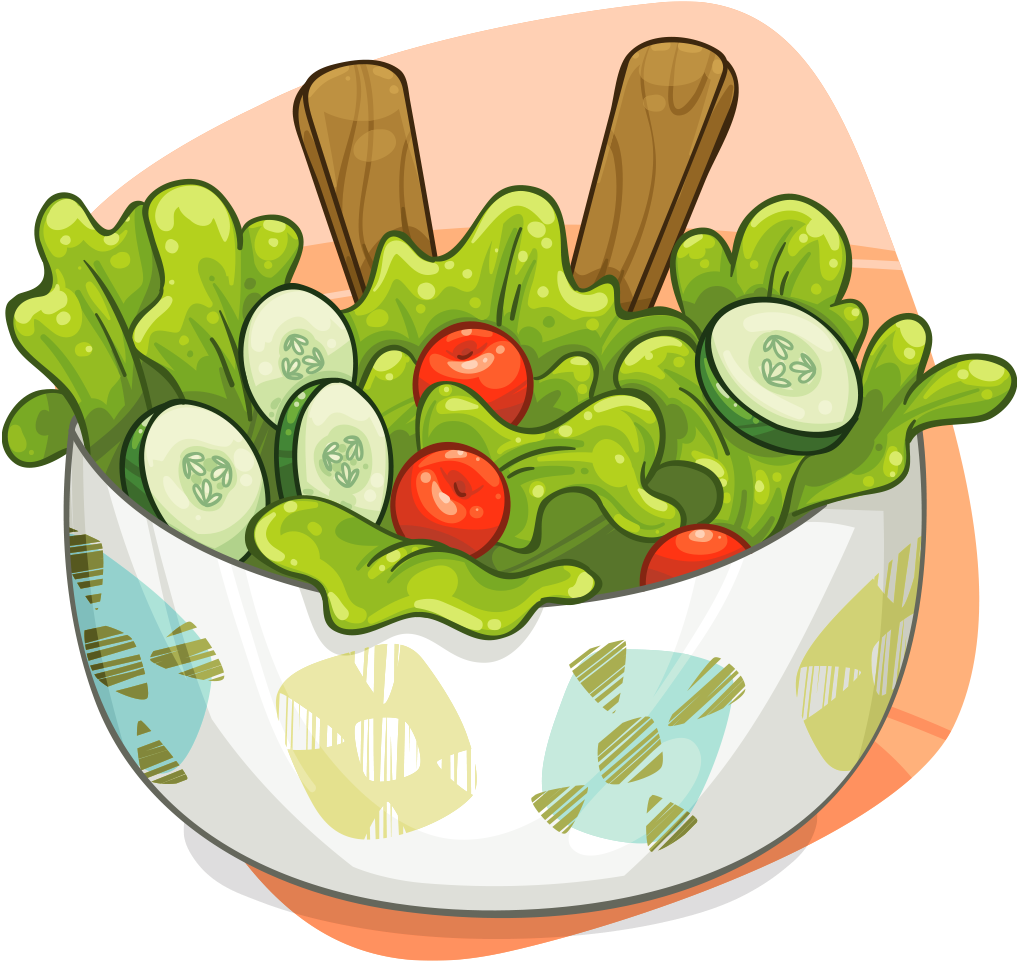 Salad Bowl - Salad (1024x1024), Png Download