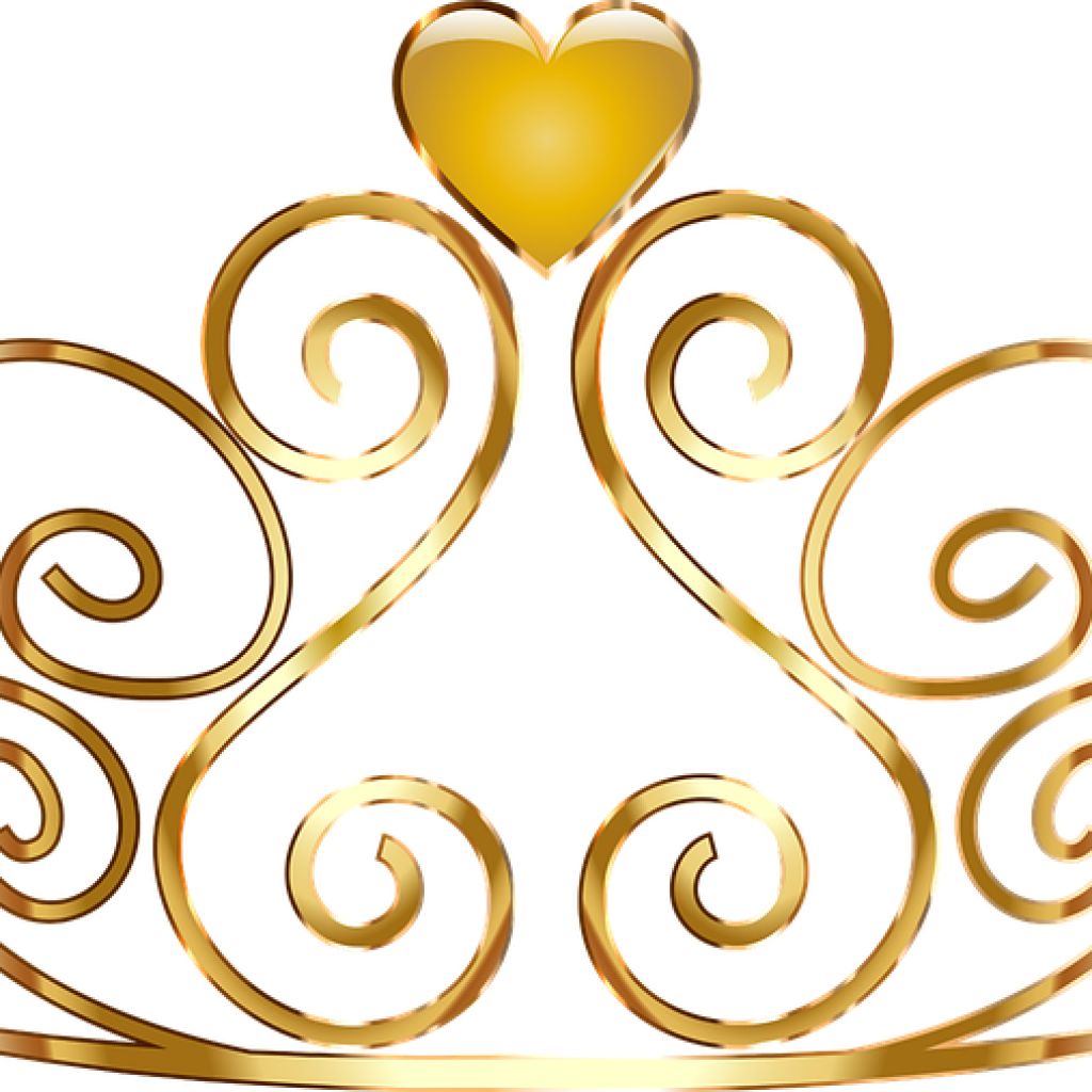 Princess Crown Png Tree Clipart Hatenylo - Gold Tiara Clip Art (1024x1024), Png Download