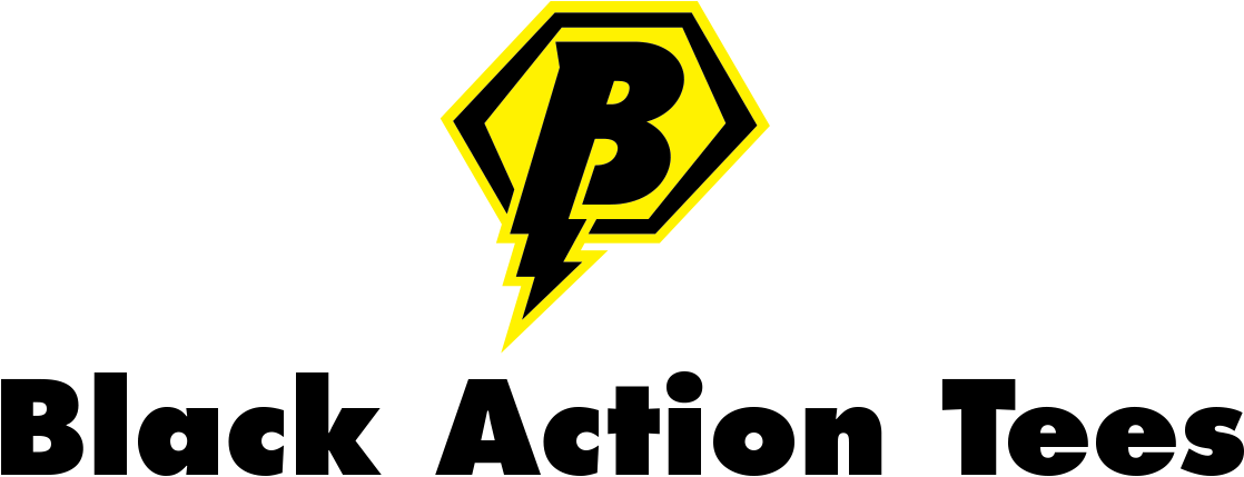 Black Action Tees, Llc - Traffic Sign (1180x456), Png Download