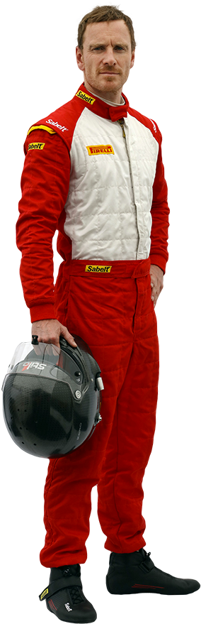 Michael Fassbender Ferrari Challenge 2018 (450x890), Png Download